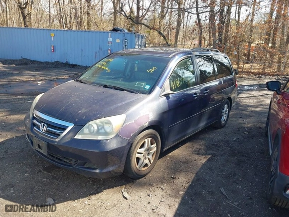 2007 Honda Odyssey EX-L with VIN 5FNRL38667B135231, listed as a IAAI auction lot 41861948 with 133,616 mi miles. Bid and sale history available at carsss.com. Image 2.