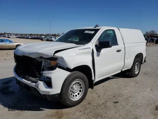 2023 Chevrolet Silverado 1500 Work Truck with VIN 3GCNAAEK6PG361693, listed as a Copart auction lot 50543525 with 152,226 mi miles and Clean Title. Bid and sale history available at carsss.com. Image 1.