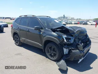 2023 Subaru Forester Wilderness with VIN JF2SKAMC2PH495053, listed as a IAAI auction lot 42238649 with 18,494 mi miles and . Bid and sale history available at DreamBid. Image 1.