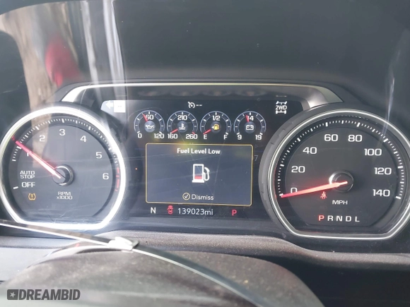2019 Chevrolet Silverado 1500 LTZ with VIN 1GCUYGELXKZ154980, listed as a IAAI auction lot 41687643 with 139,023 mi miles. Bid and sale history available at carsss.com. Image 7.