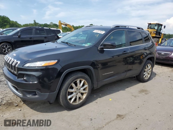 2014 Jeep Cherokee Limited z VIN 1C4PJMDS4EW237271, wystawiony jako Copart lot #64367645 z przebiegiem 155 889 mil mil oraz Czysty tytuł • Clean title. Historia ofert i sprzedaży dostępna na DreamBid. Obrazek 1.