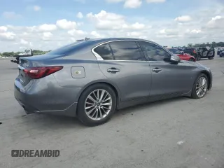 2018 Infiniti Q50 Luxe with VIN JN1EV7AR2JM610413, listed as a Copart auction lot 65222265 with 111,670 mi miles and Clean title. Bid and sale history available at DreamBid. Image 3.