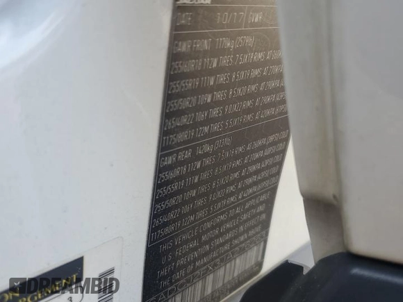 2018 Jaguar F-Pace 25t Premium with VIN SADCJ2FX3JA276263, listed as a Copart auction lot 53951035 with 70,385 mi miles and Salvage Title. Bid and sale history available at DreamBid. Image 13.