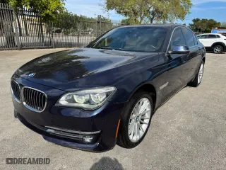 2015 BMW 7 Series 750i xDrive with VIN WBAYB6C5XFD965910, listed as a Copart auction lot 47488765 with 173,486 mi miles and Salvage Title. Bid and sale history available at carsss.com. Image 1.
