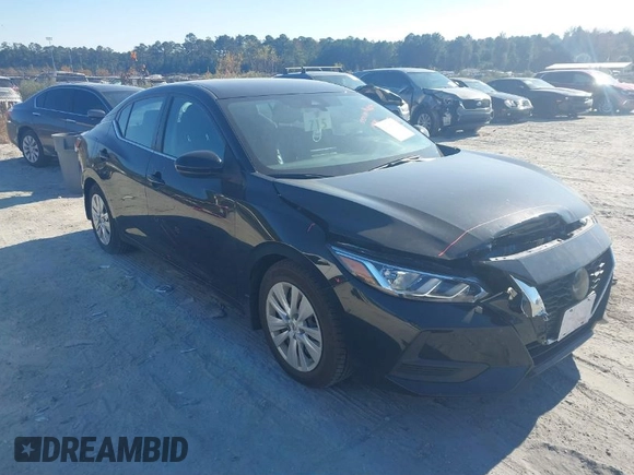 2022 Nissan Sentra S with VIN 3N1AB8BVXNY259603, listed as a IAAI auction lot 40985704 with 59,152 mi miles. Bid and sale history available at carsss.com. Image 1.