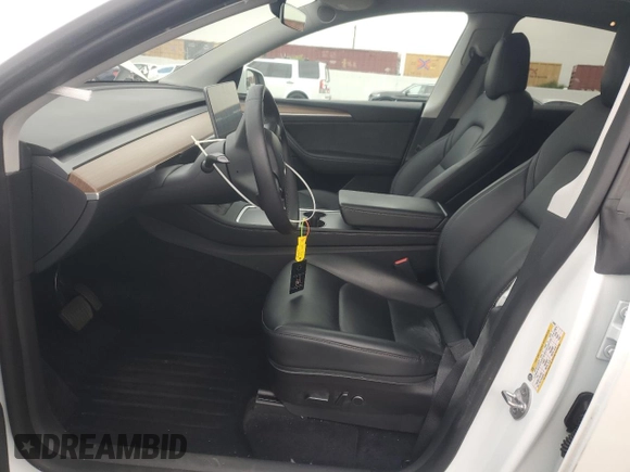 2023 Tesla Model Y Long Range with VIN 7SAYGDEE3PF583883, listed as a Copart auction lot 50920145 with 72,155 mi miles and Salvage Title. Bid and sale history available at DreamBid. Image 7.