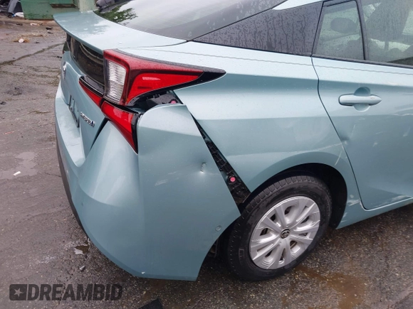 2022 Toyota Prius L Eco with VIN JTDKAMFU4N3158998, listed as a IAAI auction lot 42625041 with 43,033 mi miles and . Bid and sale history available at DreamBid. Image 19.