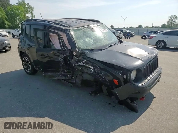 2017 Jeep Renegade Trailhawk с VIN ZACCJBCB6HPF19675, выставлен на аукционе Copart как лот 55439145 с пробегом 161 052 миль миль и Списание • Salvage title. История ставок и продаж доступна на DreamBid. Изображение 14.