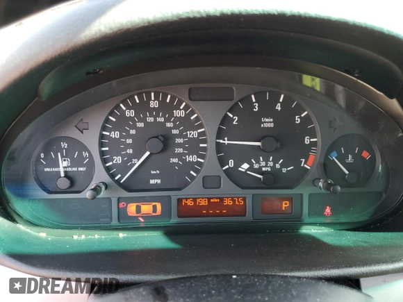 2004 BMW 3 Series 325i with VIN WBAAZ33404KP83614, listed as a Copart auction lot 46553355 with 146,198 mi miles and Salvage Title. Bid and sale history available at carsss.com. Image 9.