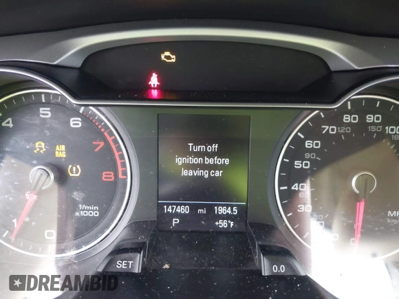 2016 Audi A4 Premium Plus with VIN WAUFFAFL2GN004089, listed as a IAAI auction lot 41553372 with 147,460 mi miles. Bid and sale history available at carsss.com. Image 15.