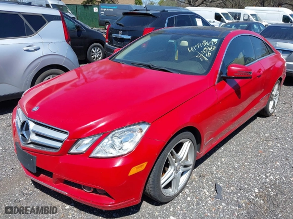 2011 Mercedes-Benz E-Class E 350 with VIN WDDKJ5GBXBF094758, listed as a IAAI auction lot 41545893 with 106,684 mi miles. Bid and sale history available at carsss.com. Image 2.