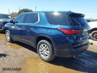 2023 Chevrolet Traverse LS with VIN 1GNERFKW8PJ191615, listed as a IAAI auction lot 41629067 with 42,914 mi miles. Bid and sale history available at carsss.com. Image 3.