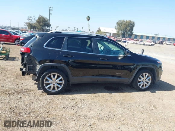 2017 Jeep Cherokee Limited with VIN 1C4PJLDB3HW523076, listed as a IAAI auction lot 41612129 with 94,970 mi miles. Bid and sale history available at carsss.com. Image 14.