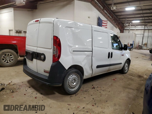 2021 Ram ProMaster City Cargo Tradesman with VIN ZFBHRFAB2M6V34795, listed as a Copart auction lot 69905533 with 86,929 mi miles and . Bid and sale history available at DreamBid. Image 3.