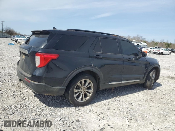 2021 Ford Explorer XLT with VIN 1FMSK7DH0MGA37215, listed as a Copart auction lot 48119975 with 80,424 mi miles and Salvage Title. Bid and sale history available at DreamBid. Image 3.