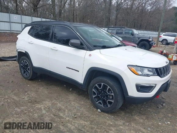 2019 Jeep Compass Trailhawk with VIN 3C4NJDDB0KT733175, listed as a IAAI auction lot 41724527 with 82,574 mi miles and . Bid and sale history available at carsss.com. Image 1.