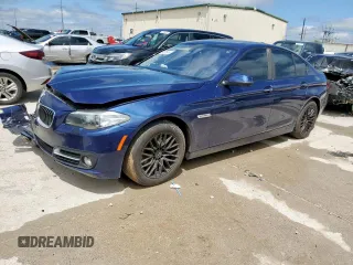 2015 BMW 5 Series 528i z VIN WBA5A5C52FD523588, wystawiony jako Copart lot #56052545 z przebiegiem 115 062 mil mil oraz Szkoda całkowita • Salvage title. Historia ofert i sprzedaży dostępna na DreamBid. Obrazek 1.