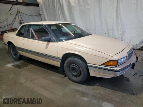 1989 Buick Regal with VIN 2G4WD14W0K1430553, listed as a Copart auction lot 72732454 with 83,088 mi miles and Clean Title. Bid and sale history available at DreamBid. Image 4.