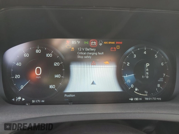 2018 Volvo XC90 R-Design with VIN YV4102KM4J1200145, listed as a Copart auction lot 49344235 with 91,171 mi miles and Salvage Title. Bid and sale history available at DreamBid. Image 9.