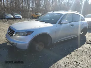 2006 Infiniti FX35 with VIN JNRAS08W06X200769, listed as a Copart auction lot 49958185 with 0 mi miles and Salvage Title. Bid and sale history available at carsss.com. Image 1.