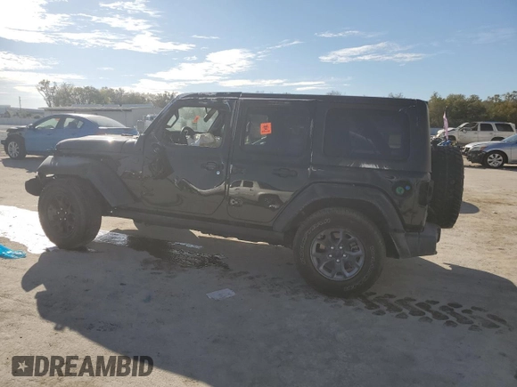 2021 Jeep Wrangler Unlimited Willys with VIN 1C4HJXDM8MW530712, listed as a Copart auction lot 54873175 with 54,598 mi miles and Salvage Title. Bid and sale history available at DreamBid. Image 2.