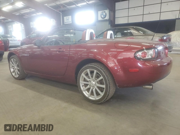 2006 Mazda MX-5 Miata Grand Touring with VIN JM1NC25F760121395, listed as a Copart auction lot 59712275 with 45,498 mi miles and Salvage title. Bid and sale history available at DreamBid. Image 2.