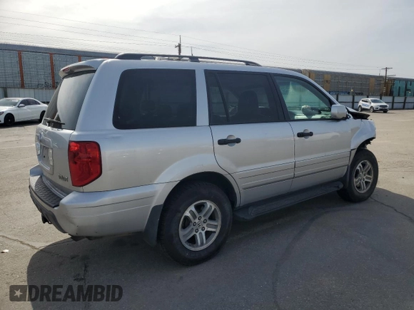 2005 Honda Pilot EX-L with VIN 5FNYF18575B061295, listed as a Copart auction lot 52235135 with 192,222 mi miles and Salvage Title. Bid and sale history available at carsss.com. Image 3.