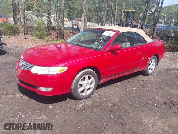 2002 Toyota Solara SE with VIN 2T1FF28P82C569418, listed as a IAAI auction lot 41942270 with 191,373 mi miles and . Bid and sale history available at DreamBid. Image 17.