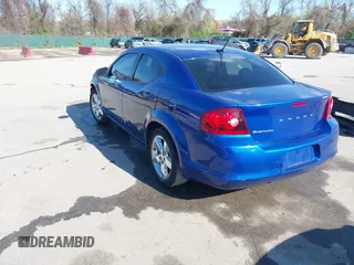 2013 Dodge Avenger SE with VIN 1C3CDZAB6DN653869, listed as a IAAI auction lot 41984957 with 163,626 mi miles. Bid and sale history available at carsss.com. Image 3.