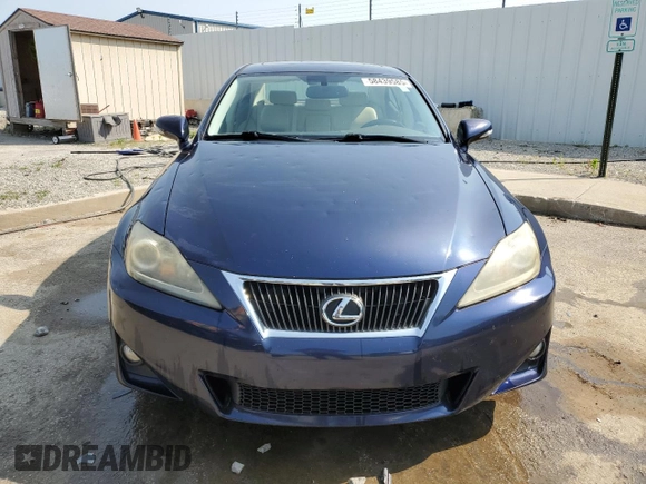 2012 Lexus IS 250 with VIN JTHCF5C23C5055442, listed as a Copart auction lot 58439585 with 104,121 mi miles and Salvage title. Bid and sale history available at DreamBid. Image 5.