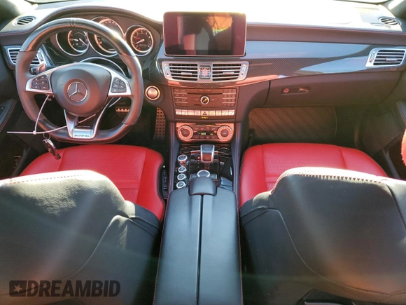 2018 Mercedes-Benz CLS 63 S AMG with VIN WDDLJ7GB0JA205796, listed as a Copart auction lot 82857954 with 62,406 mi miles and Salvage title. Bid and sale history available at DreamBid. Image 8.