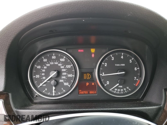 2010 BMW 3 Series 328i with VIN WBAPH5C52AA440273, listed as a Copart auction lot 74540174 with 268,703 mi miles and Salvage title. Bid and sale history available at DreamBid. Image 9.