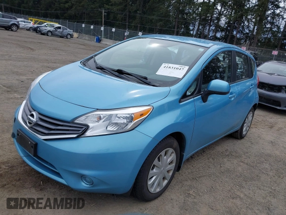 2014 Nissan Note SV with VIN 3N1CE2CP5EL365581, listed as a IAAI auction lot 41831047 with 53,660 mi miles and . Bid and sale history available at DreamBid. Image 2.