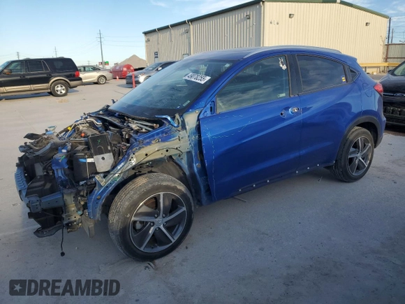 2021 Honda HR-V EX with VIN 3CZRU6H52MM745800, listed as a Copart auction lot 49078255 with 55,659 mi miles and Salvage Title. Bid and sale history available at carsss.com. Image 1.