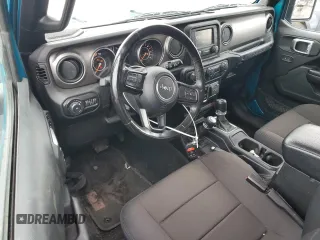 2020 Jeep Wrangler Sport S with VIN 1C4GJXAN3LW202881, listed as a Copart auction lot 53706335 with 47,743 mi miles and Salvage title. Bid and sale history available at DreamBid. Image 8.