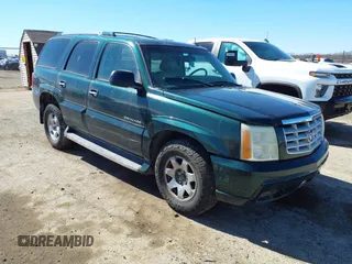 2003 Cadillac Escalade z VIN 1GYEK63N83R123971, wystawiony jako IAAI lot #41814808 z przebiegiem 235 724 mil mil oraz . Historia ofert i sprzedaży dostępna na DreamBid. Obrazek 1.