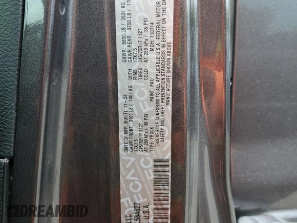 2023 Jeep Gladiator Sport с VIN 1C6HJTAG6PL584627, выставлен на аукционе Copart как лот 65161815 с пробегом 7 020 миль миль и Чистый • Clean title. История ставок и продаж доступна на DreamBid. Изображение 13.