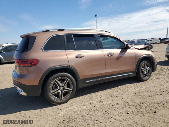 2022 Mercedes-Benz GLB with VIN W1N4M4HB9NW197802, listed as a Copart auction lot 46314235 with 30,352 mi miles and Salvage Title. Bid and sale history available at carsss.com. Image 3.