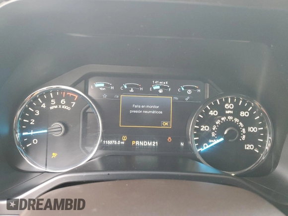 2016 Ford F-150 XL with VIN 1FTEW1CF4GFB98468, listed as a Copart auction lot 42740445 with 115,375 mi miles and Salvage Title. Bid and sale history available at carsss.com. Image 9.