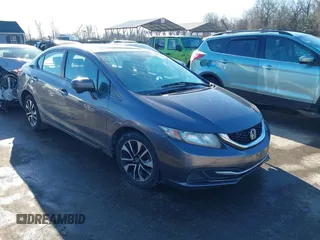 2014 Honda Civic Sedan EX with VIN 2HGFB2F84EH542574, listed as a IAAI auction lot 41427697 with 144,979 mi miles. Bid and sale history available at carsss.com. Image 1.
