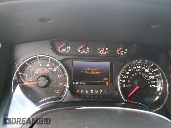 2013 Ford F-150 XL with VIN 1FTFW1ET3DFA65655, listed as a Copart auction lot 54787475 with 174,256 mi miles and Salvage title. Bid and sale history available at DreamBid. Image 9.