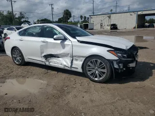 2020 Genesis G80 3.8L with VIN KMTFN4JE9LU330747, listed as a Copart auction lot 73366984 with 49,681 mi miles and Salvage Title. Bid and sale history available at carsss.com. Image 4.