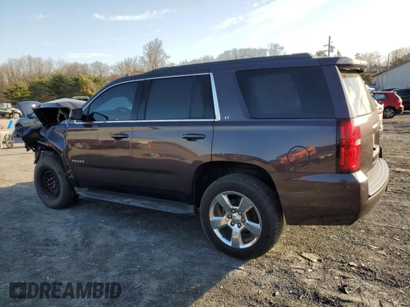 2016 Chevrolet Tahoe LT z VIN 1GNSKBKCXGR365465, wystawiony jako Copart lot #49716705 z przebiegiem Nie podano mil oraz Szkoda całkowita • Salvage title. Historia ofert i sprzedaży dostępna na DreamBid. Obrazek 2.