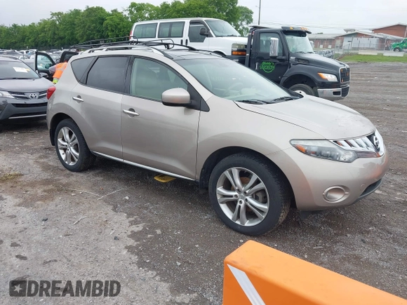 2009 Nissan Murano S with VIN JN8AZ18W69W208486, listed as a IAAI auction lot 42234978 with 195,230 mi miles and . Bid and sale history available at DreamBid. Image 1.