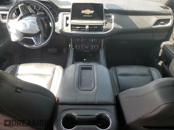 2021 Chevrolet Tahoe LT z VIN 1GNSCNKD1MR130424, wystawiony jako Copart lot #62596485 z przebiegiem 106 648 mil mil oraz Szkoda całkowita • Salvage title. Historia ofert i sprzedaży dostępna na DreamBid. Obrazek 8.