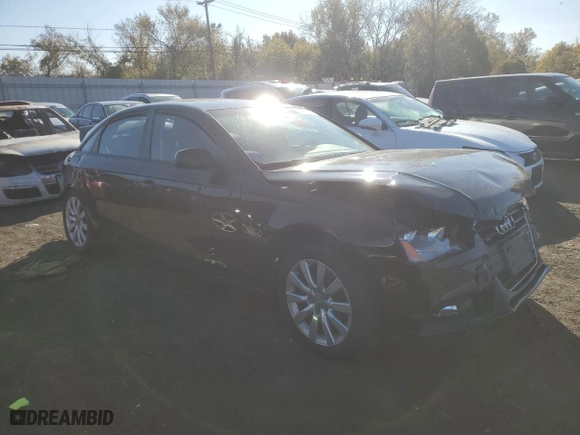 2014 Audi A4 Premium with VIN WAUDFAFL7EN039456, listed as a Copart auction lot 80610204 with 0 mi miles and Salvage Title. Bid and sale history available at carsss.com. Image 4.