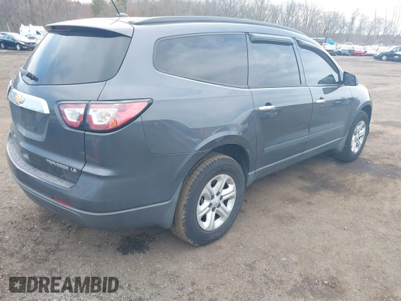 2014 Chevrolet Traverse LS z VIN 1GNKVFKD3EJ187997, wystawiony jako IAAI lot #41834781 z przebiegiem 150 994 mil mil oraz . Historia ofert i sprzedaży dostępna na DreamBid. Obrazek 4.