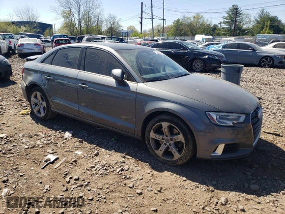 2017 Audi A3 Sedan Premium with VIN WAUAUHFF6H1034692, listed as a Copart auction lot 52635634 with 167,862 mi miles and Salvage Title. Bid and sale history available at carsss.com. Image 4.