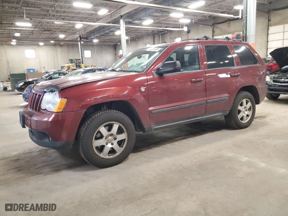 2008 Jeep Grand Cherokee Laredo with VIN 1J8HR48N88C171680, listed as a Copart auction lot 48351435 with 174,954 mi miles and Salvage Title. Bid and sale history available at carsss.com. Image 1.