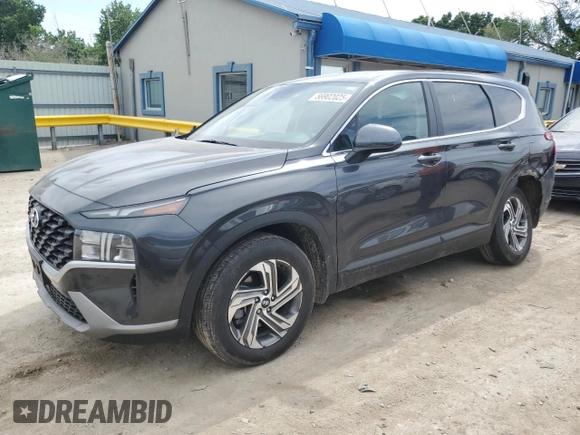 2023 Hyundai Santa Fe SE with VIN 5NMS14AJ7PH576232, listed as a Copart auction lot 56902025 with 23,314 mi miles and Salvage title. Bid and sale history available at DreamBid. Image 1.